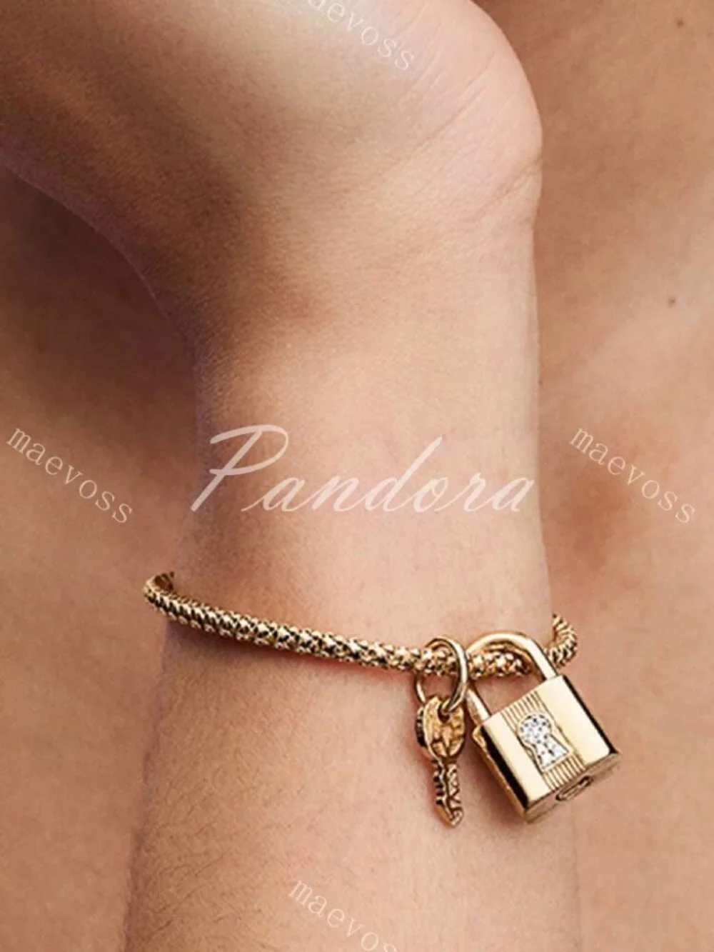 Padlock & Key Dangle Charm